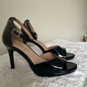 Beautiful shoes heels patent leather